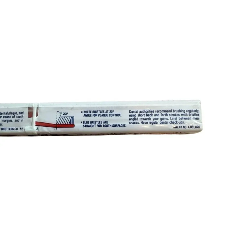 NIB AIM made in Germany Soft Head Bristle Toothbrush Red